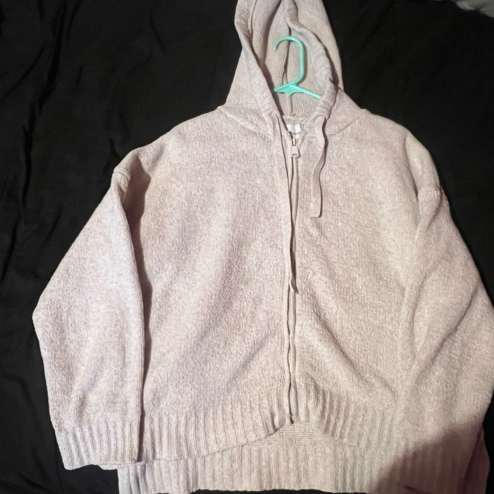 Pink Rose Cream Knit Sweater